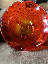 red dish glass scalloped for sale  Boones Mill