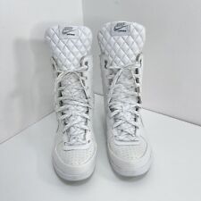 Bota acolchoada de couro branco Nike 333891-101 Legends High feminina EUA 9 comprar usado  Enviando para Brazil