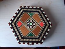 Used, Octagonal Shape Wooden Jewellery   Storage Box for sale  Shipping to South Africa
