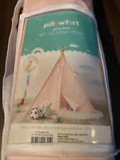 Pillowfort Child Pom Pom Pink Play Tent for Children, used for sale  Shipping to South Africa