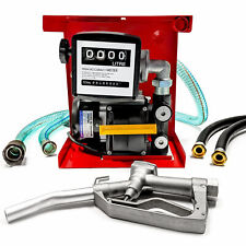 Fuel Transfer Pump Kit- 13ft Hose, Digital Meter, Manual Nozzle, 16GPM, 110V for sale  Canada
