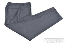 Pantalones de lujo ZANELLA Devon gris liso 100% lana para hombre frente plano - 34 segunda mano  Embacar hacia Argentina