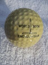 VINTAGE WORLD BOOK ENCYCLOPEDIA LOGO SINGLE GOLF BALL RARE used collectible for sale  Shipping to South Africa