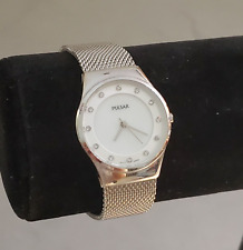 Pulsar Women's Quartz Watch Vintage Stainless Steel Mesh Band Water Resistant for sale  Shipping to South Africa