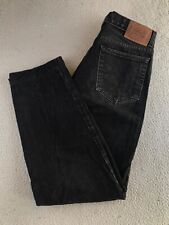 Jeans masculino Calvin Klein 33 preto denim perna reta cintura média feito nos EUA logotipo comprar usado  Enviando para Brazil