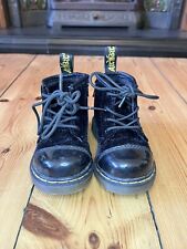 Martens black velvet for sale  LONDON