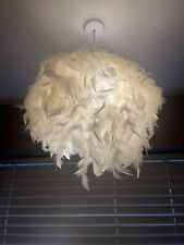 Feather lamp shade for sale  WESTERHAM