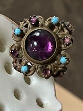 Antique hatpin turquoise for sale  Sterling