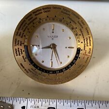 Raro Reloj Alarma de Viaje Luxor de Colección - Hora Mundial - Suiza #1005, Reloj segunda mano  Embacar hacia Argentina