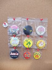 Musicals tin badges for sale  BURGESS HILL