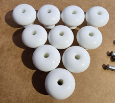 Lote de 10 puxadores de gaveta vintage de porcelana branca comprar usado  Enviando para Brazil