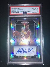 2021-22 Panini Prizm Signatures Silver Magic Johnson #SG-MJN PSA 8 automático corte segunda mano  Embacar hacia Argentina