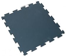 Piastrelle per pavimento palestra antiscivolo in gomma spessa 8 mm blu ad incastro extra resistenti usato  Spedire a Italy
