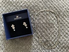 Swarovski Stunning Necklace & Earrings Beautiful Sparkly Jewellery Set Unworn for sale  TADLEY