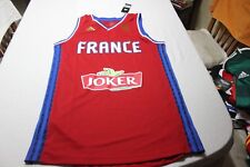 Camiseta Baloncesto Selección de Francia Adidas Talla M Joker Cotizada Camisa, usado segunda mano  Embacar hacia Argentina