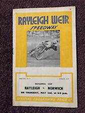 Speedway programme rayleigh for sale  POOLE