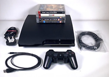 Konsola Sony PlayStation 3 PS3 120GB Slim 5 gier 1 kable kontrolera CECH-2003A na sprzedaż  Wysyłka do Poland