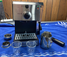 Usado, Máquina de café expresso e máquina de cappuccino com vaporizador de leite usada testada funciona comprar usado  Enviando para Brazil