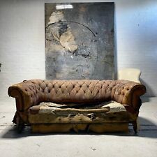 Muy Buen Sofá Chesterfield de Cuero Victoriano del siglo XIX - Incluye Restauración Completa segunda mano  Embacar hacia Argentina