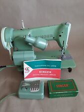 Singer 185J 3 Green Sewing Machine w/ Manual and Box of Parts for sale  Canada
