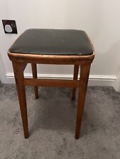 Retro wooden stool for sale  COLNE
