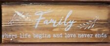 Wooden family sign for sale  Sarasota
