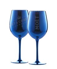 2x Moet & Chandon Champagner Glas Champagnerglas Blau comprar usado  Enviando para Brazil