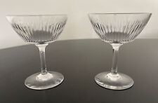 Used, Baccarat Crystal "ORLEANS" Cut Set of (2) Martini Glasses France for sale  Shipping to Canada