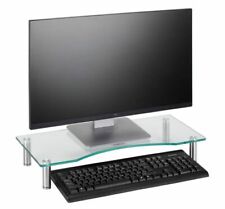 clear glass computer desk for sale  STOKE-ON-TRENT