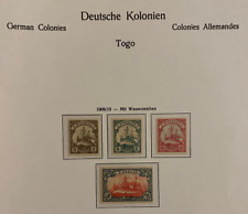 ALEMANIA, 1909-19, En TOGO, Lote de 4 sellos, SIN USAR segunda mano  Embacar hacia Mexico