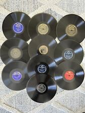 LOTE VINTAGE DE 10 DISCOS DE 78 RPM DISCOS DOS ANOS 1920 A 1940 PARA VICTROLA FRETE GRÁTIS, usado comprar usado  Enviando para Brazil