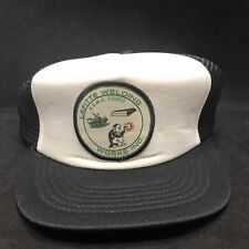 Vtg Lafitte Welding Works inc ASME Coded Snapback White Black Mesh Trucker Hat, used for sale  Shipping to South Africa