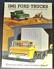 1961 Ford Truck Brochure F-500 600 700 C-COE Dump Stake Carga Excelente Original comprar usado  Enviando para Brazil