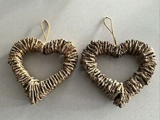 Hanging wicker hearts for sale  YORK