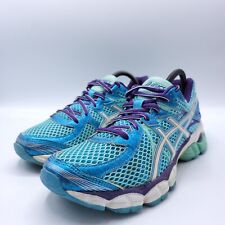 Usado, Sapato Feminino Asics Gel-Flux 2 Atlético com Cadarço Tamanho 9.5 T568N Azul Roxo comprar usado  Enviando para Brazil