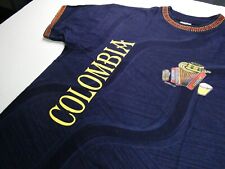 Camiseta Vintage Peso Pesado Colombia Ubicación Cerveza DOP, Talla XL, Azul/Ringer segunda mano  Embacar hacia Argentina