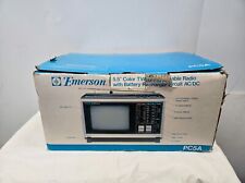 Radio TV AM/FM a color portátil de 55" vintage Emerson PC5 funciona probada segunda mano  Embacar hacia Argentina