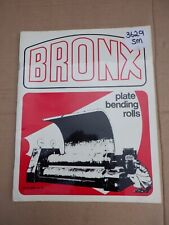 Bronx plate bending for sale  SHEFFIELD