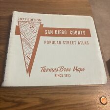 Thomas Bros Maps 1977 San Diego County Popular Street Atlas na sprzedaż  Wysyłka do Poland