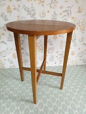 Retro Teak Round Folding Table Paul Hundevad Vintage Mid Century Side table, used for sale  Shipping to South Africa