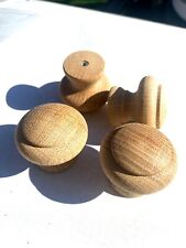 1 X SOLID OAK KITCHEN DOOR KNOB / HANDLE  DRAWER WOODEN   40mm     STOCK KN25 for sale  Shipping to South Africa