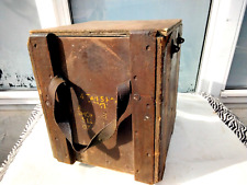 VINTAGE WOODEN AMMUNITION STORAGE BOX CONTAINER, used for sale  Shipping to South Africa