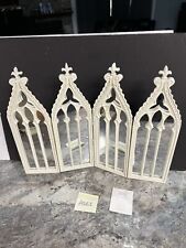 Cathedral, Hinged 4-Panel Mirror by Valerie, White Display, Home Altar, New for sale  Shipping to South Africa