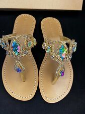 elegant leather sandals for sale  Miami