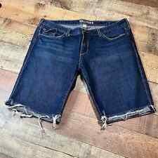Bermuda Hollister | Jeans escuro 100% algodão costura interna 9" tamanho 29 comprar usado  Enviando para Brazil