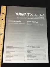 Yamaha TX-492 Stereo Tuner Original Owners Manual 27 Pages Combined Languages , occasion d'occasion  Expédié en France