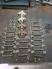 Job Lot Vintage Decorative Brass Pull Door Drawer Handles Upcycling  for sale  Shipping to South Africa