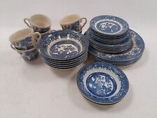 willow pattern dinner set for sale  RUGBY