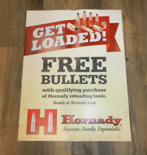 Hornady GET LOADED Free Bullets Reloading Tools POSTER 17"x22" - Folded for sale  Shipping to South Africa