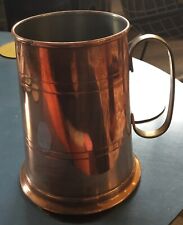 Copper and Brass Handle Tankard Vintage Beer Mug for sale  Shipping to South Africa